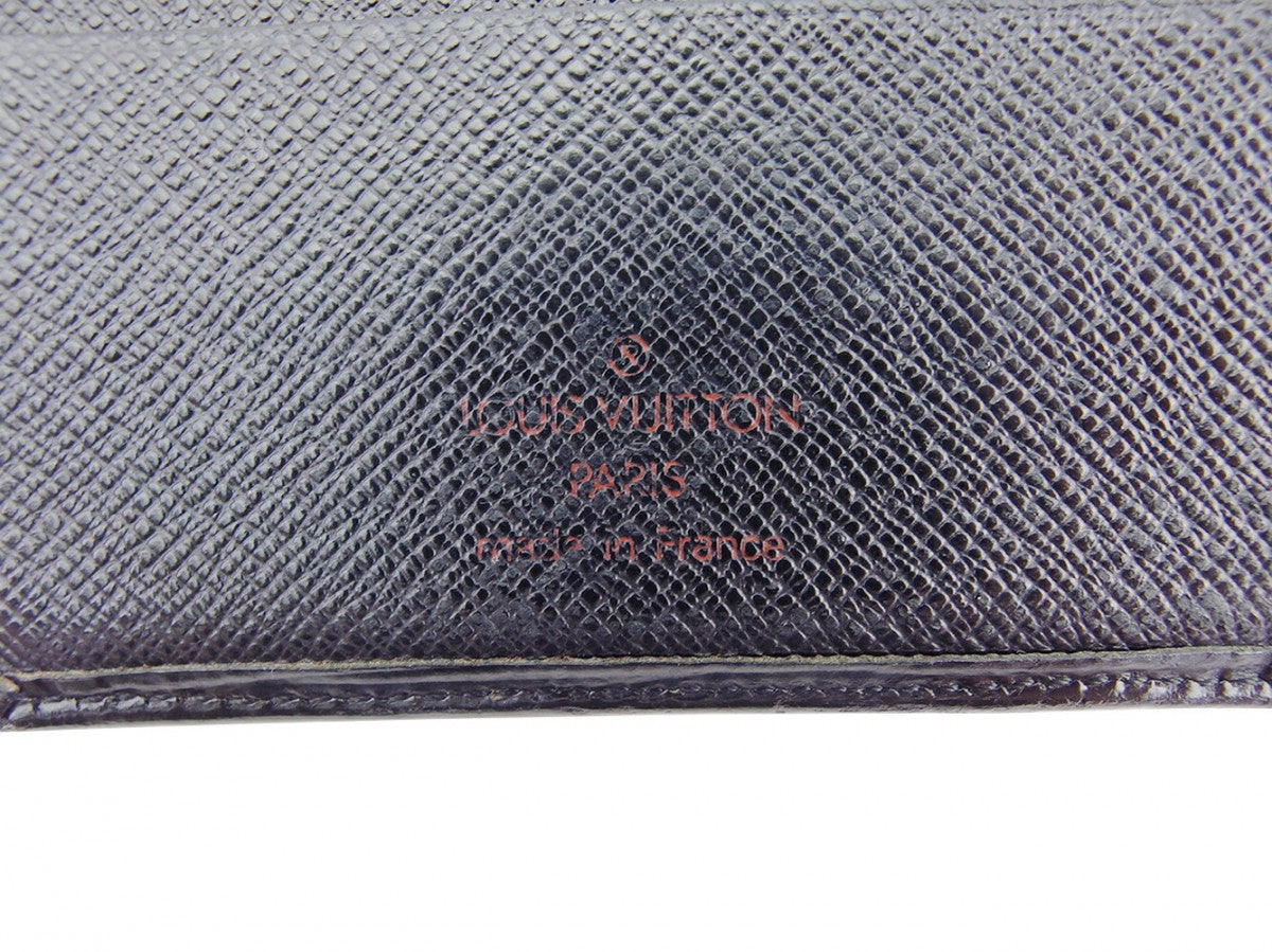LOUIS VUITTON Bifold Wallet black Epi