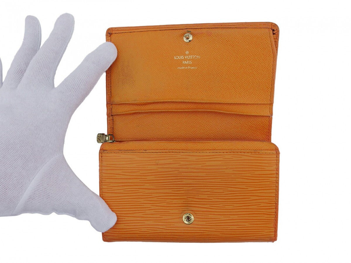 LOUIS VUITTON Long Wallet Purse Mandarin Epi