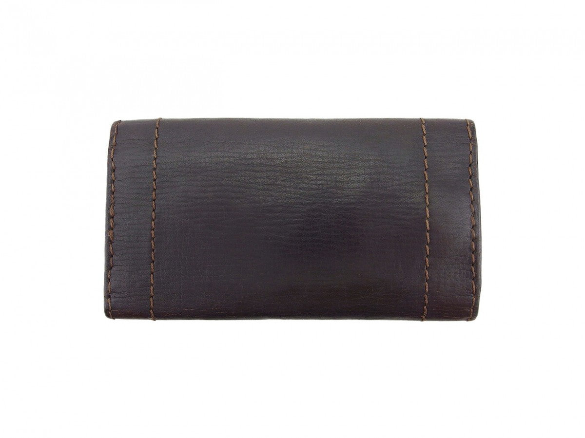 LOUIS VUITTON Key case Key holder Dark brown gold Utah