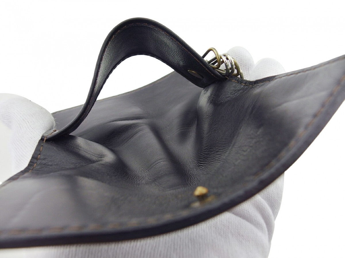 LOUIS VUITTON Key case Key holder Dark brown gold Utah