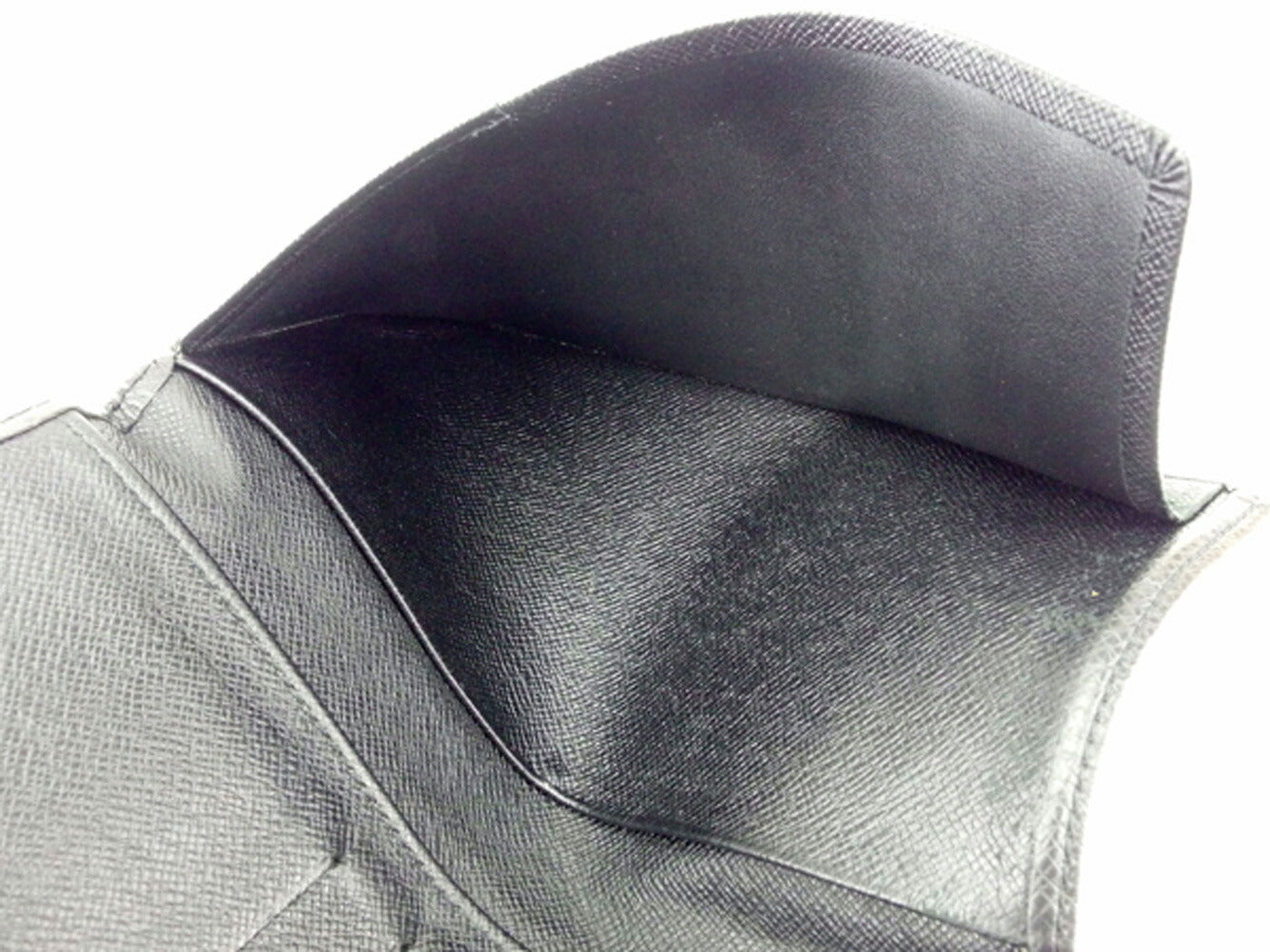 LOUIS VUITTON Bill Compartment M30392 black Porte Valeurs Cartes Credit
