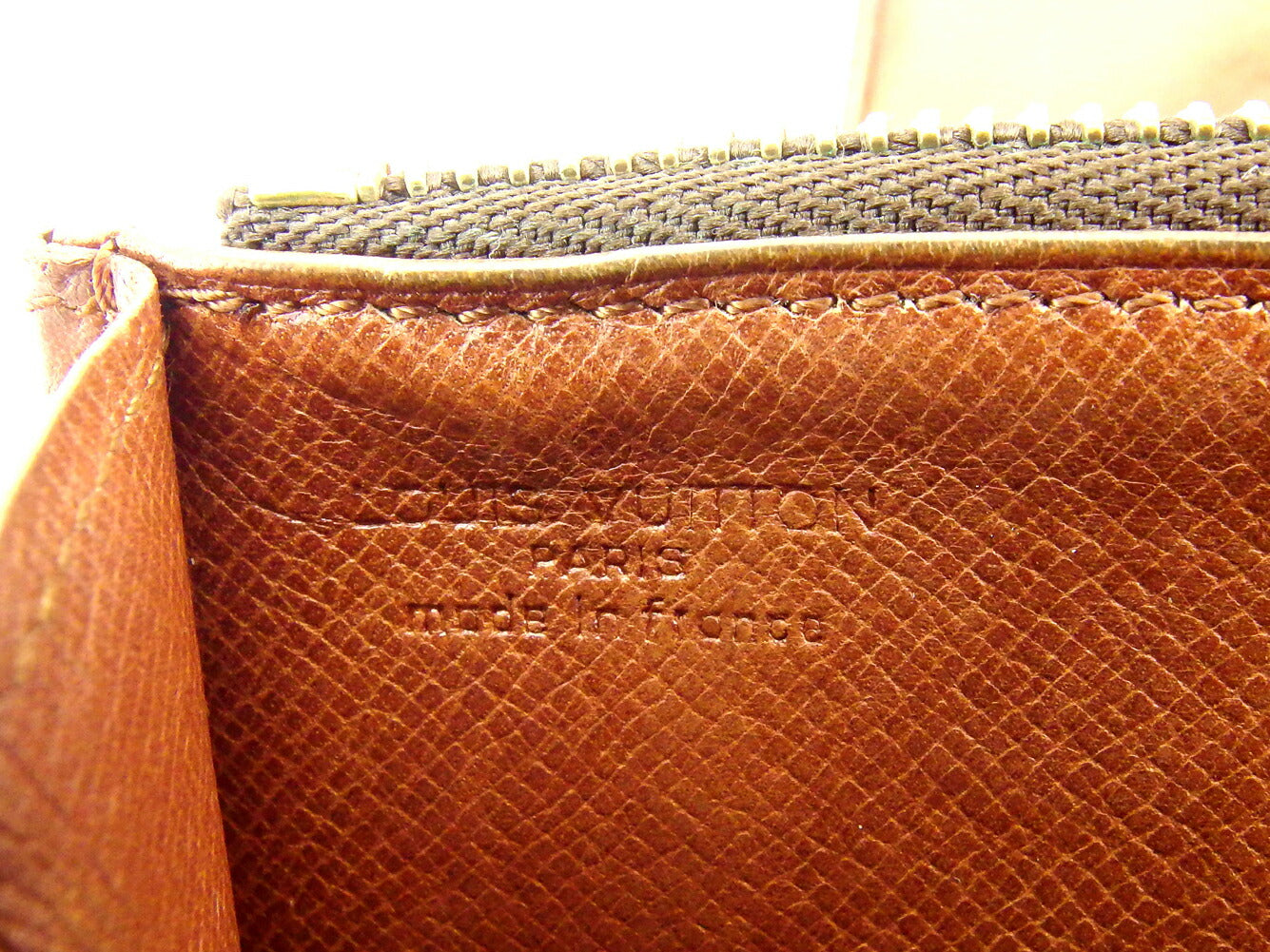 LOUIS VUITTON Long Wallet Purse M61724 Brown Pochette Porto Monécredi