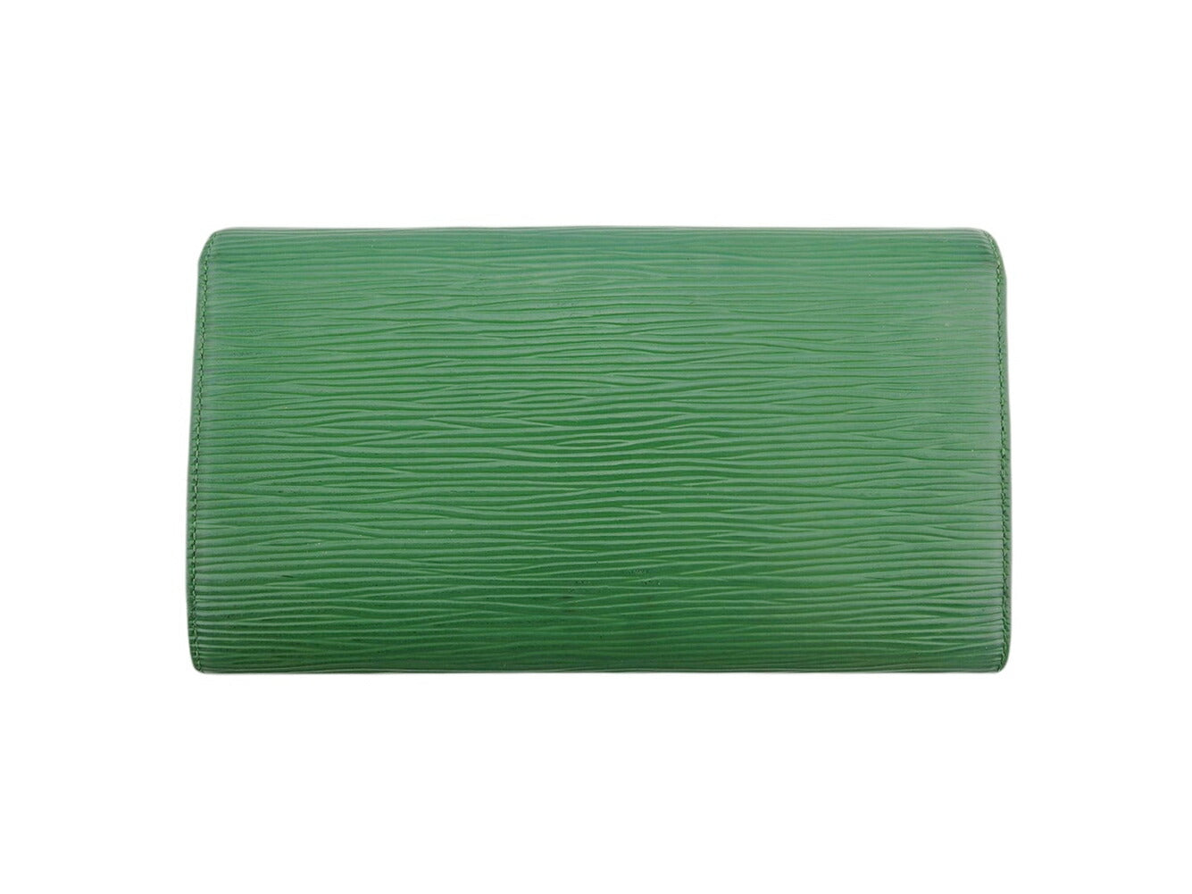 LOUIS VUITTON Long Wallet Purse M63384 Borneo Green Porte Tresor International