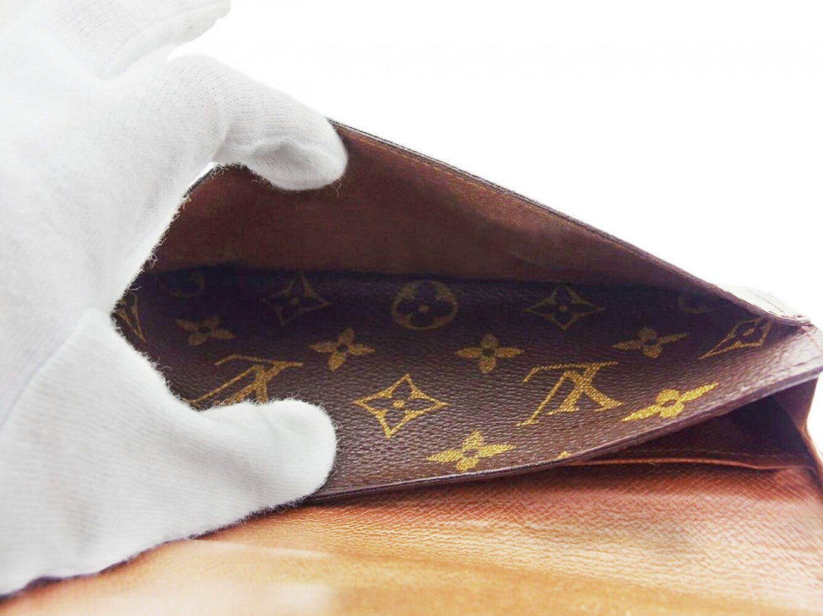 LOUIS VUITTON Bill Compartment M61818 Brown Porto en 3 Cartes Crdit
