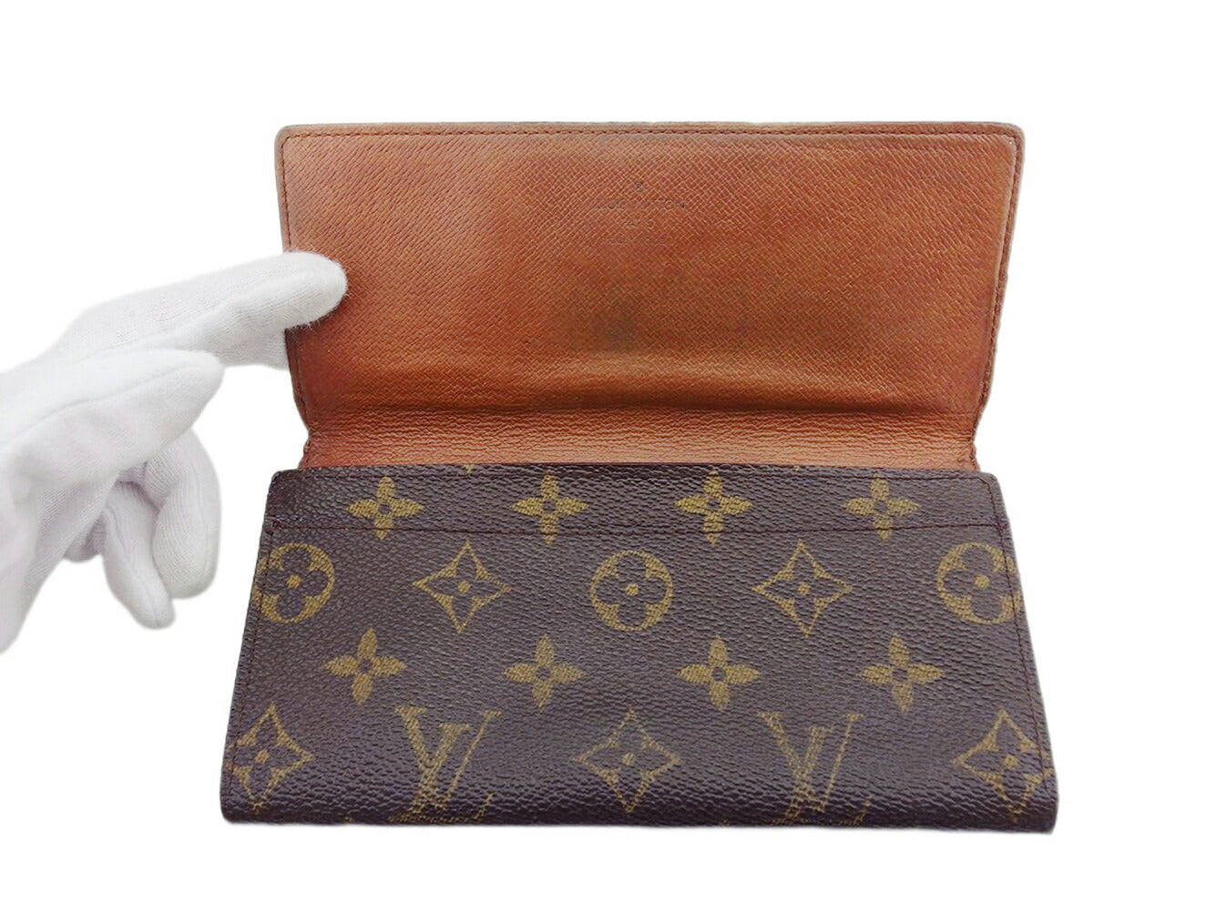 LOUIS VUITTON Bill Compartment M61818 Brown Porto en 3 Cartes Crdit