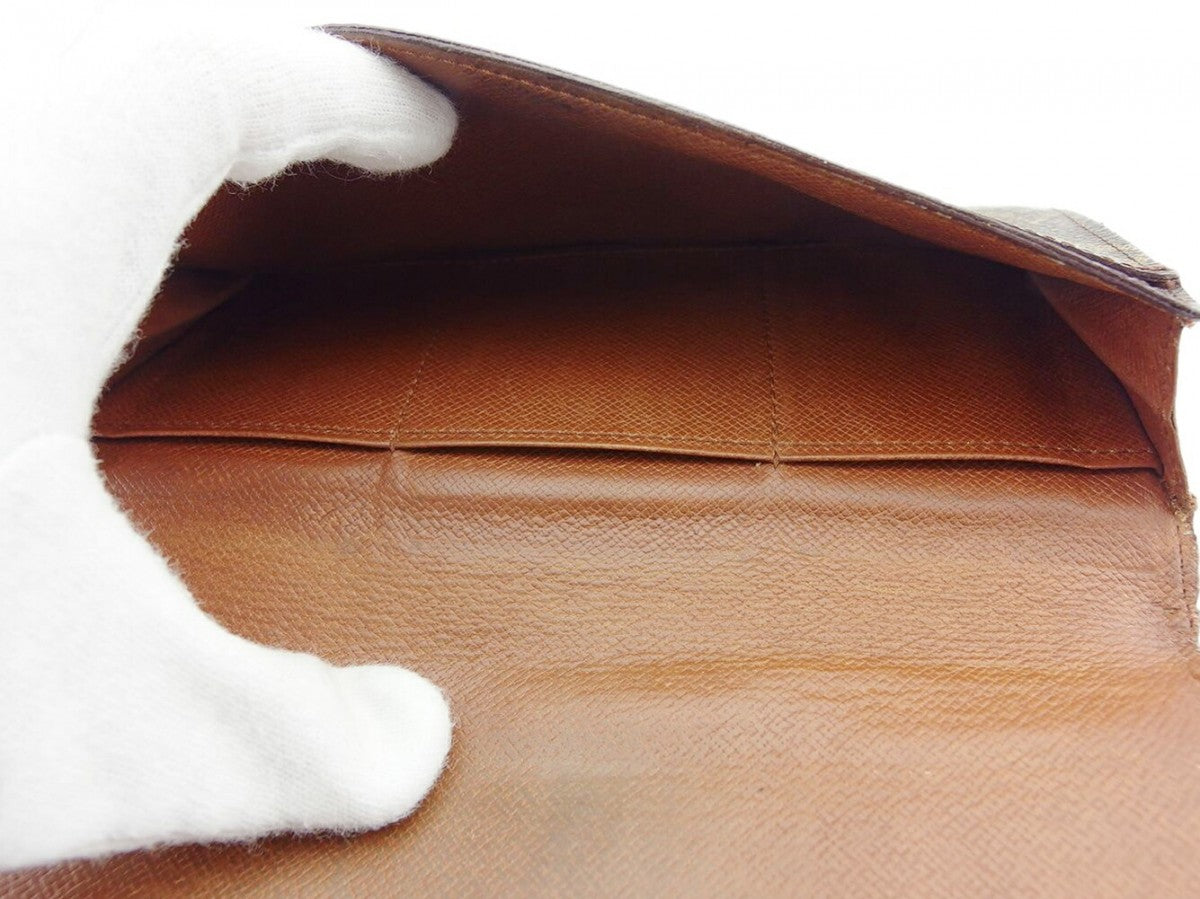 LOUIS VUITTON Bill Compartment M61818 Brown Porto en 3 Cartes Crdit