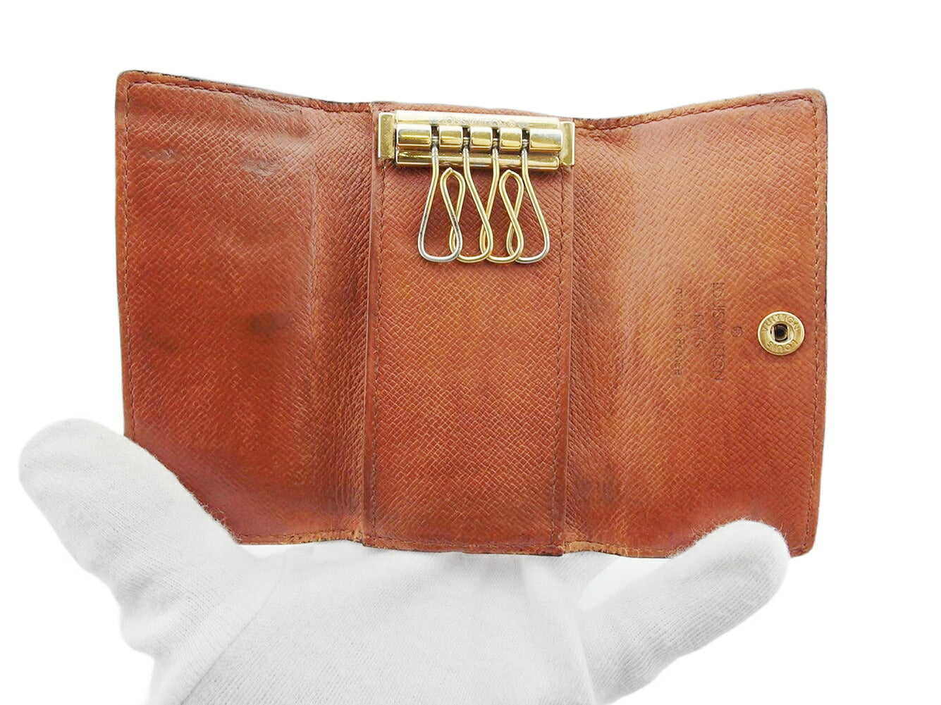 LOUIS VUITTON Key case Key holder M62631 Brown Multicles4