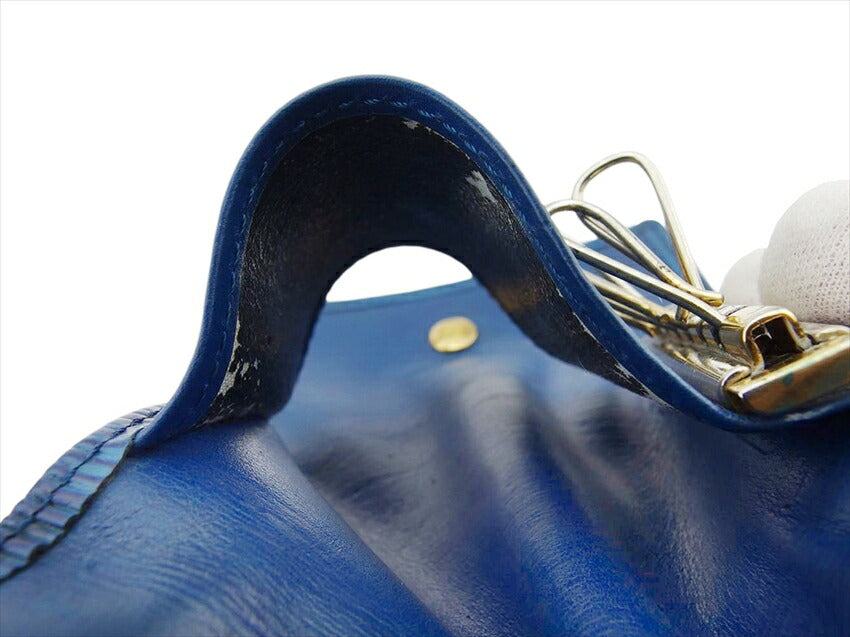 LOUIS VUITTON Key case Key holder M63815 Toledo Blue Multicles6