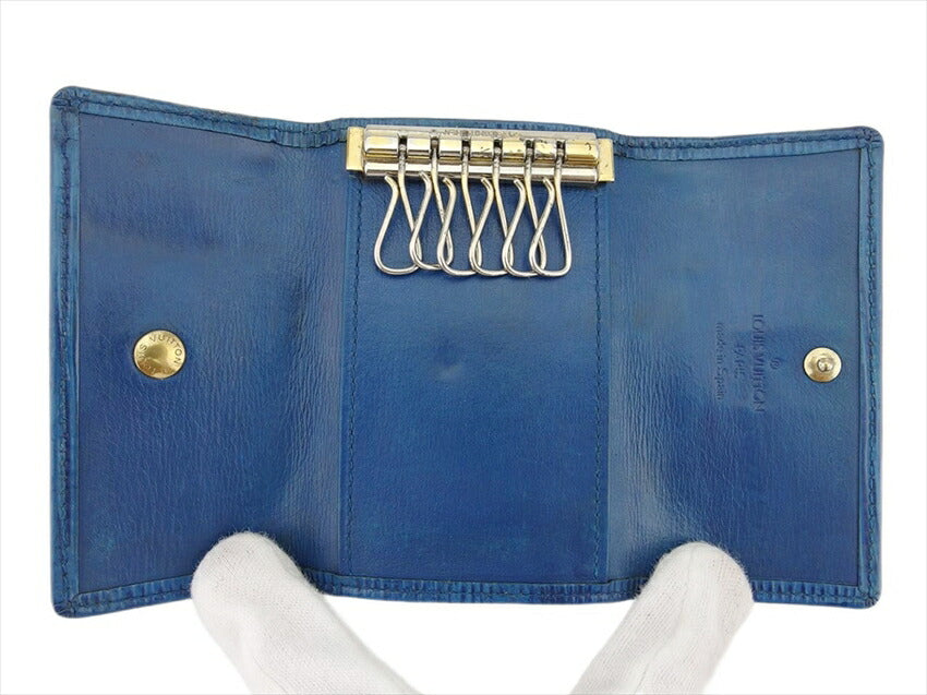 LOUIS VUITTON Key case Key holder M63815 Toledo Blue Multicles6