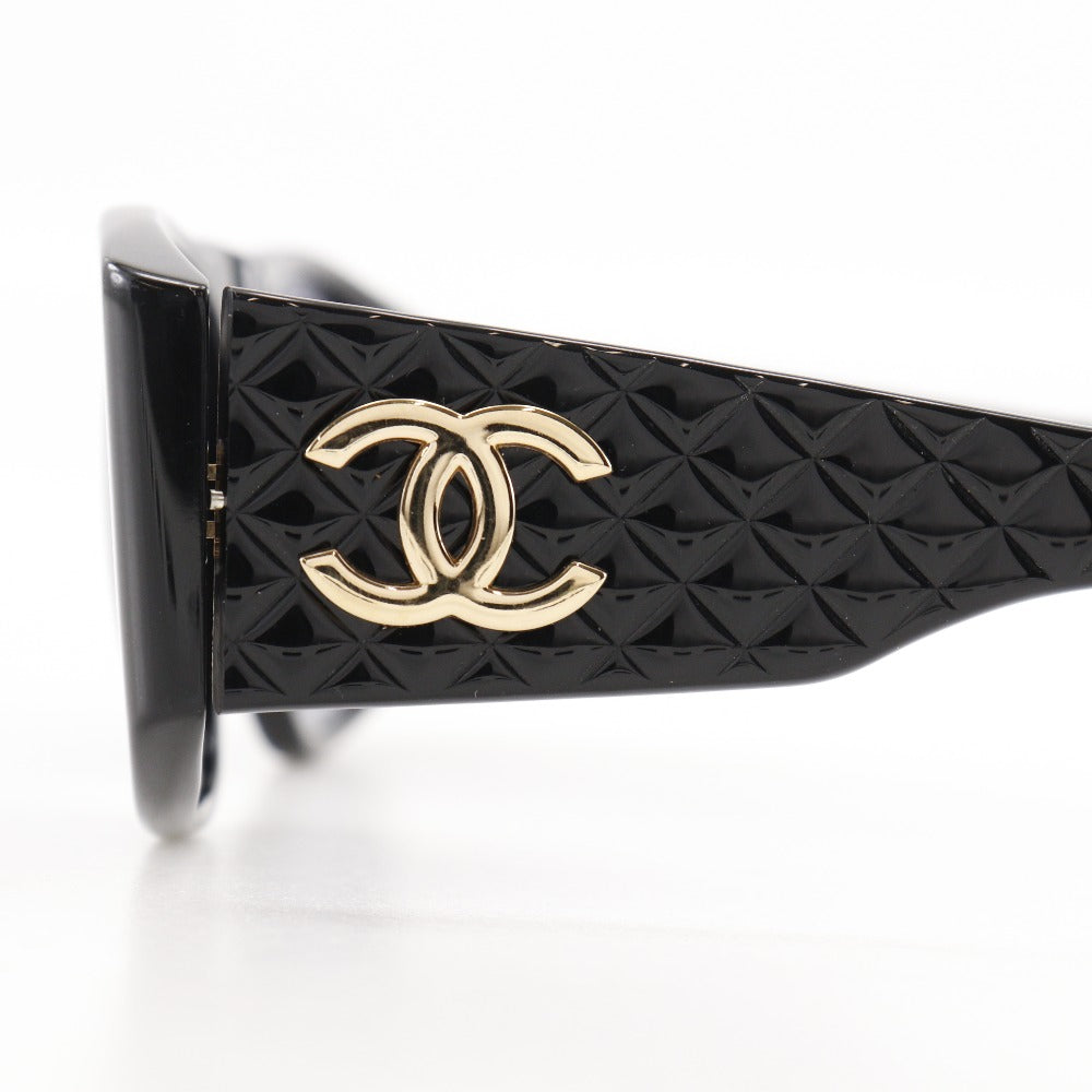 CHANEL sunglasses 01450 94305 plastic black Matrasse COCO Mark