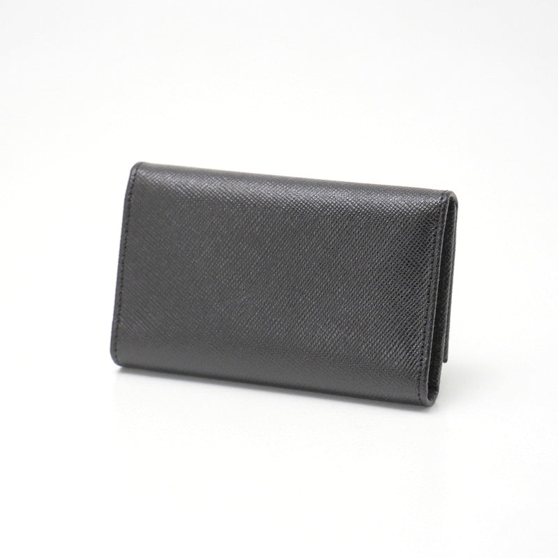 PRADA Key case Key holder M25U leather black DEPOS