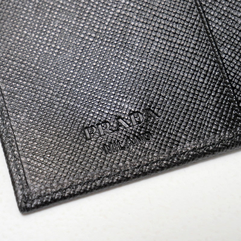 PRADA Key case Key holder M25U leather black DEPOS