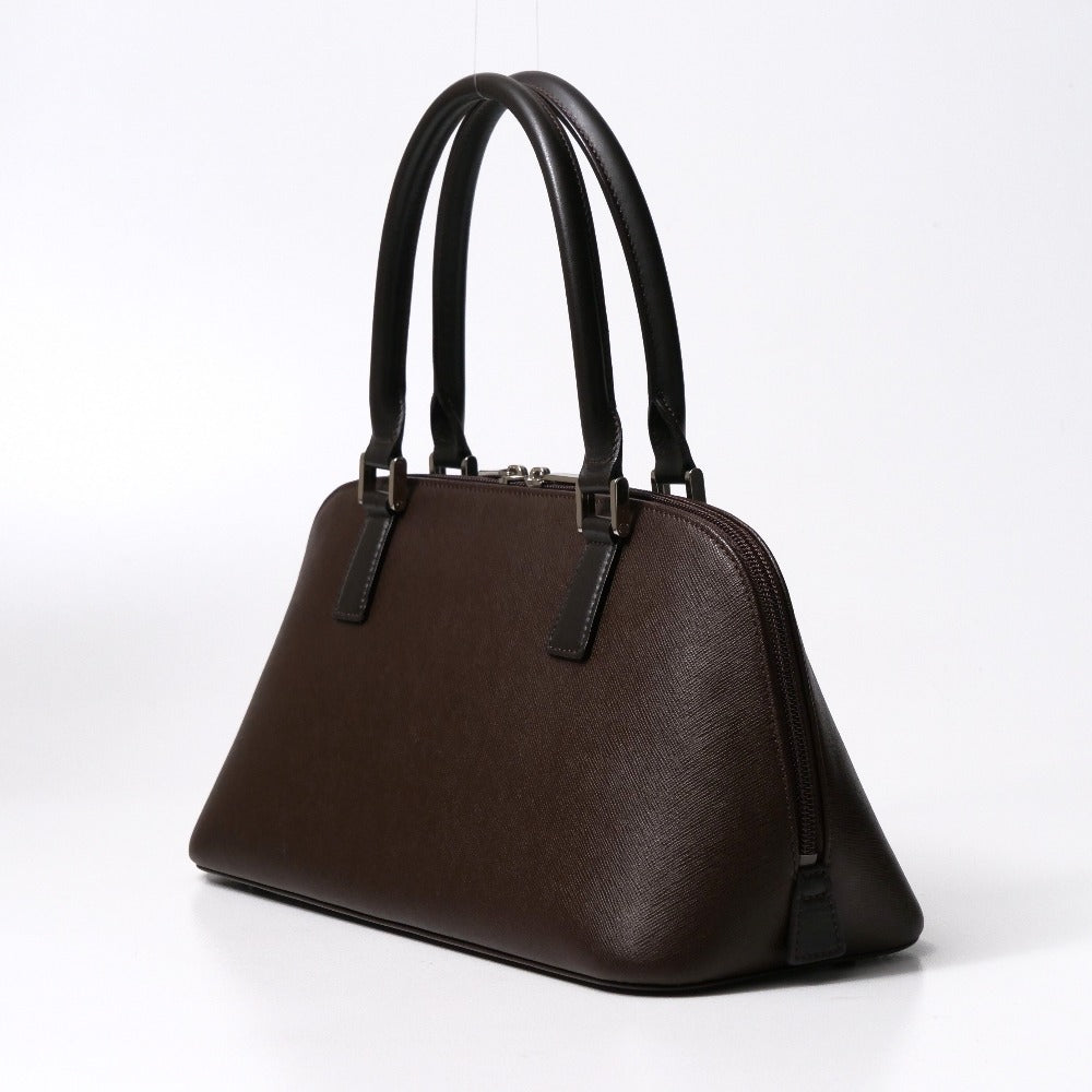 BURBERRY Handbag leather Brown