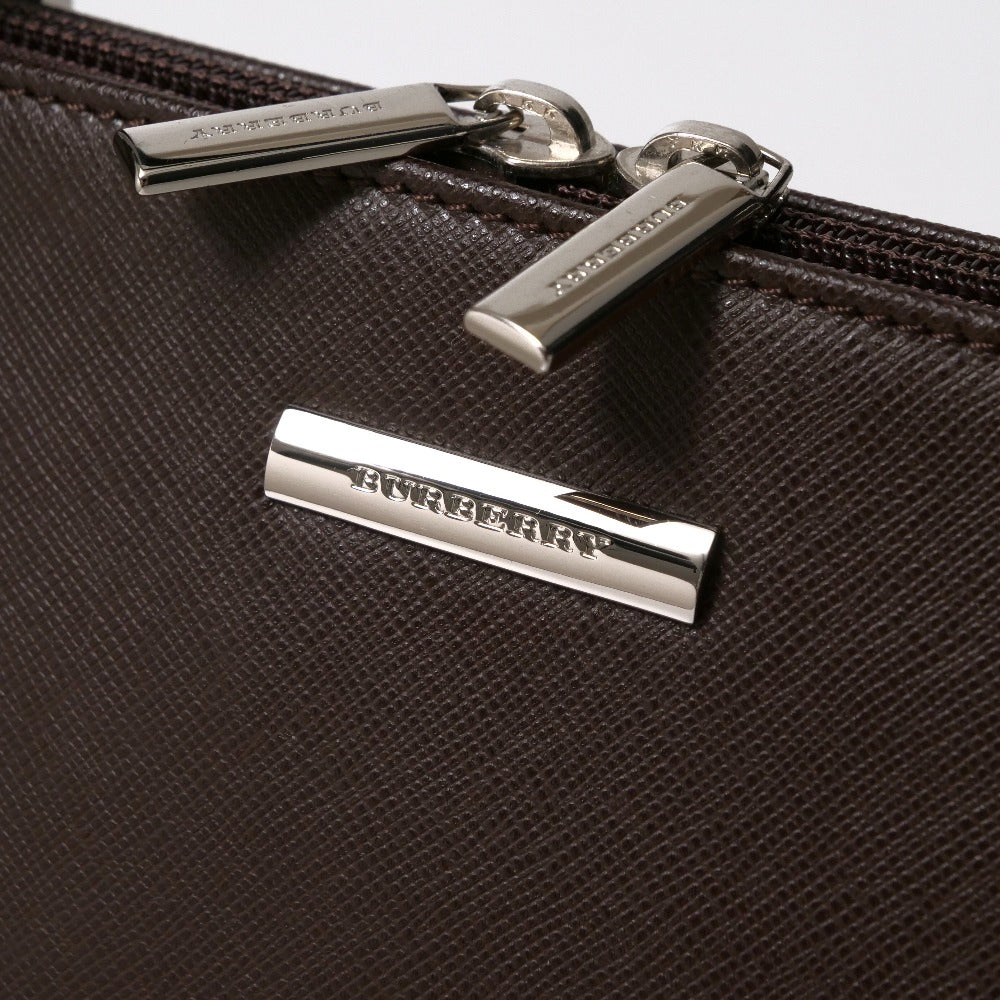 BURBERRY Handbag leather Brown