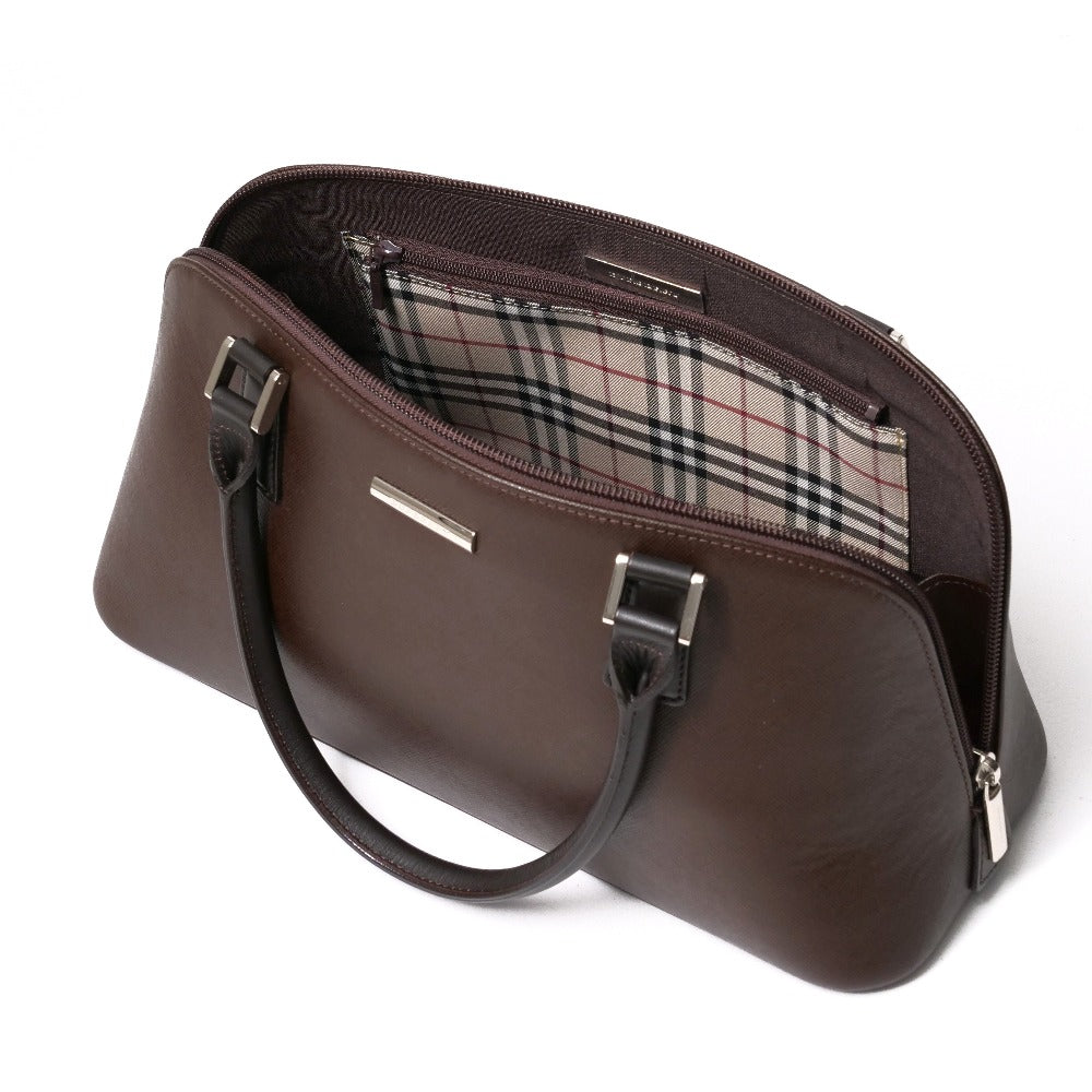 BURBERRY Handbag leather Brown