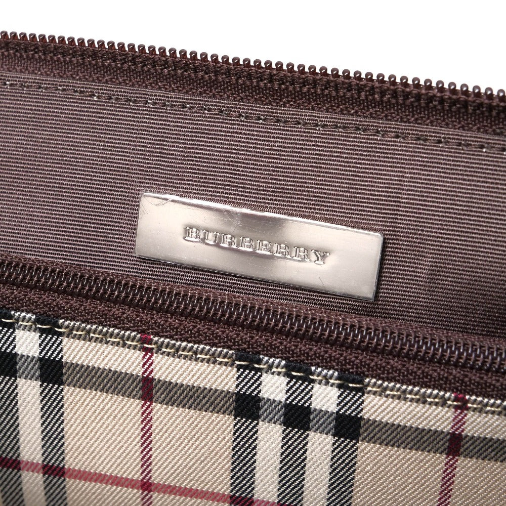 BURBERRY Handbag leather Brown