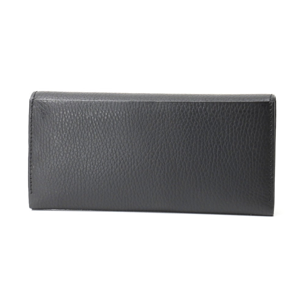 BURBERRY Long Wallet Purse Cowhide Black Part: Nova Check Pattern SI4701 09