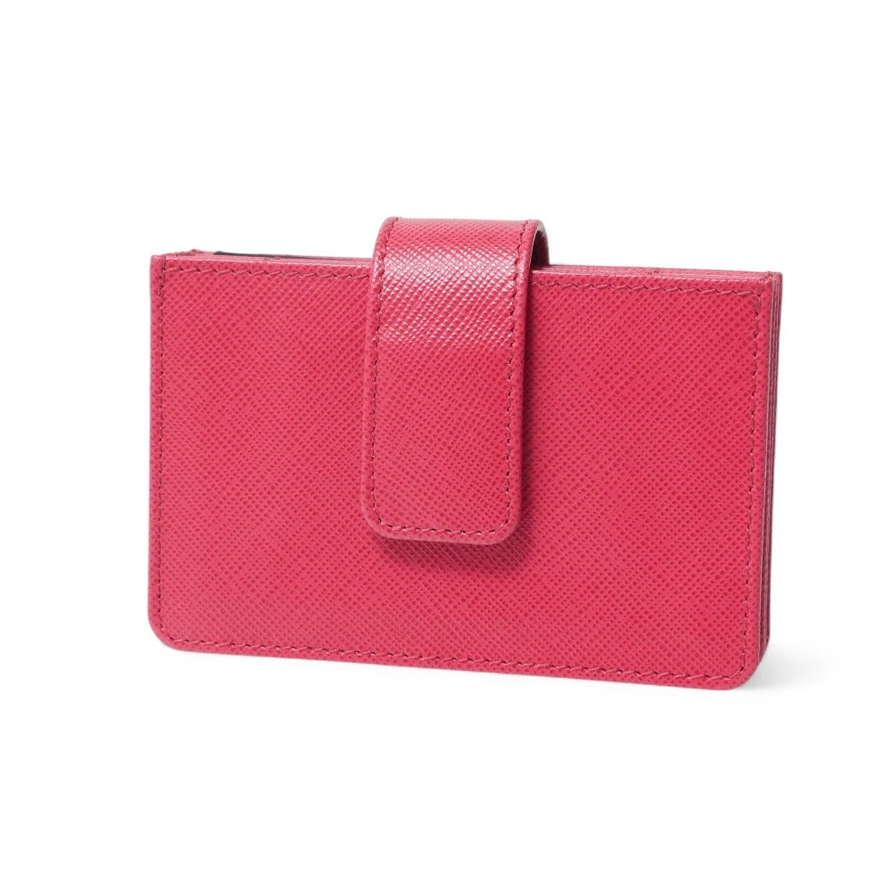 PRADA Card Case 1M1211 leather pink SAFFIANO ORO Saffiano Oro