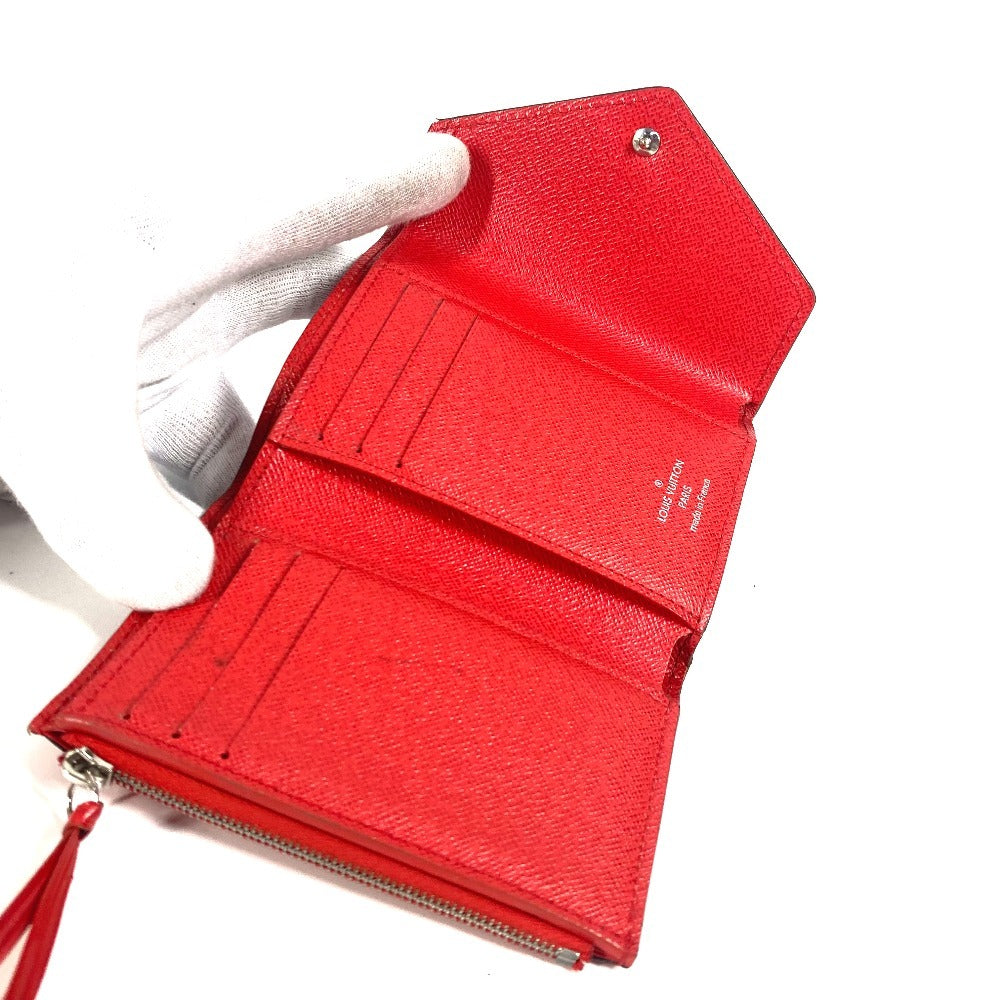 LOUIS VUITTON Trifold wallet M62172 Epi Leather Red Epi Portefeuille Victorine