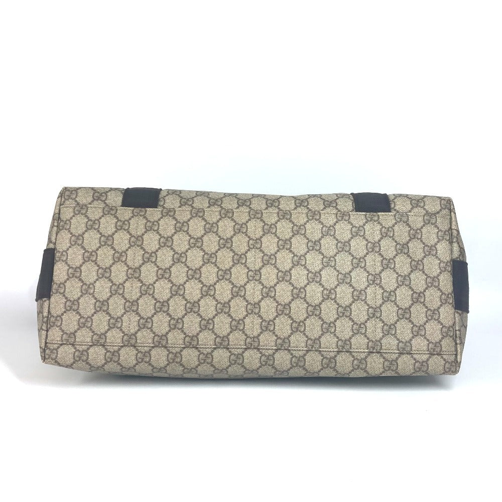 GUCCI Shoulder Bag 122374 GG Supreme canvas, leather beige GG Plus Flap