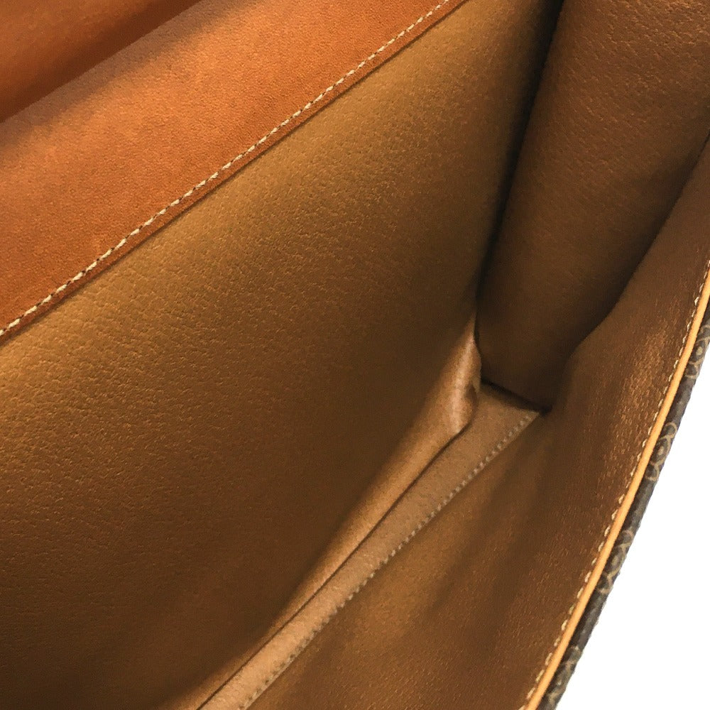 CELINE Shoulder Bag PVC / Leather Brown Macadam One handle Women Used Authentic