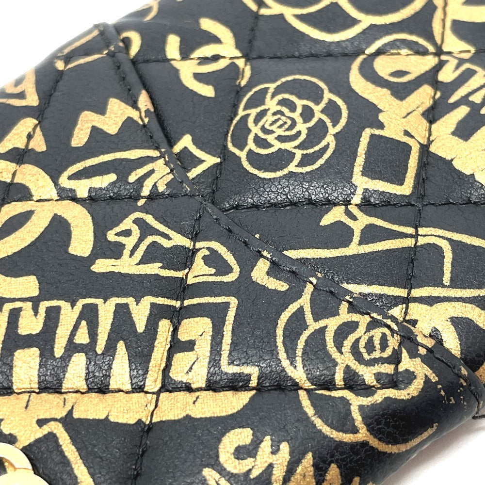 CHANEL iPhone case Calfskin gold Camellia CCCOCO Mark Matrasse