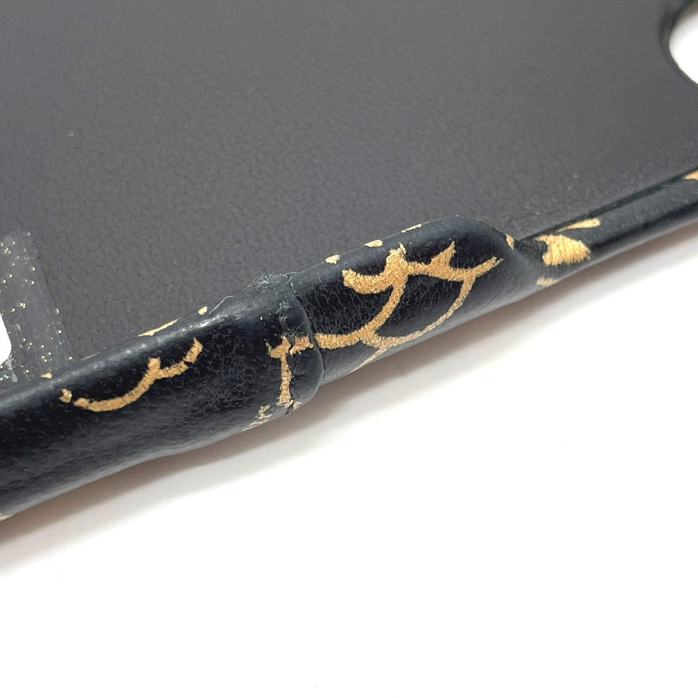 CHANEL iPhone case Calfskin gold Camellia CCCOCO Mark Matrasse