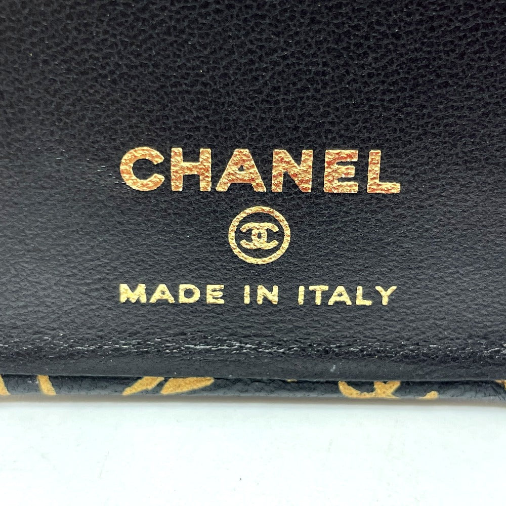 CHANEL iPhone case Calfskin gold Camellia CCCOCO Mark Matrasse