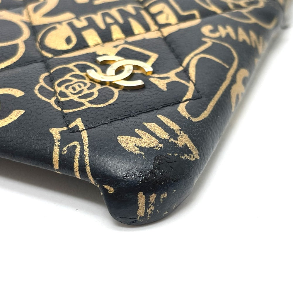 CHANEL iPhone case Calfskin gold Camellia CCCOCO Mark Matrasse