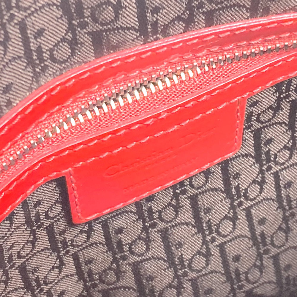 Dior Handbag enamel Red type Canage Lady Dior LADY DIOR Women Used Authentic