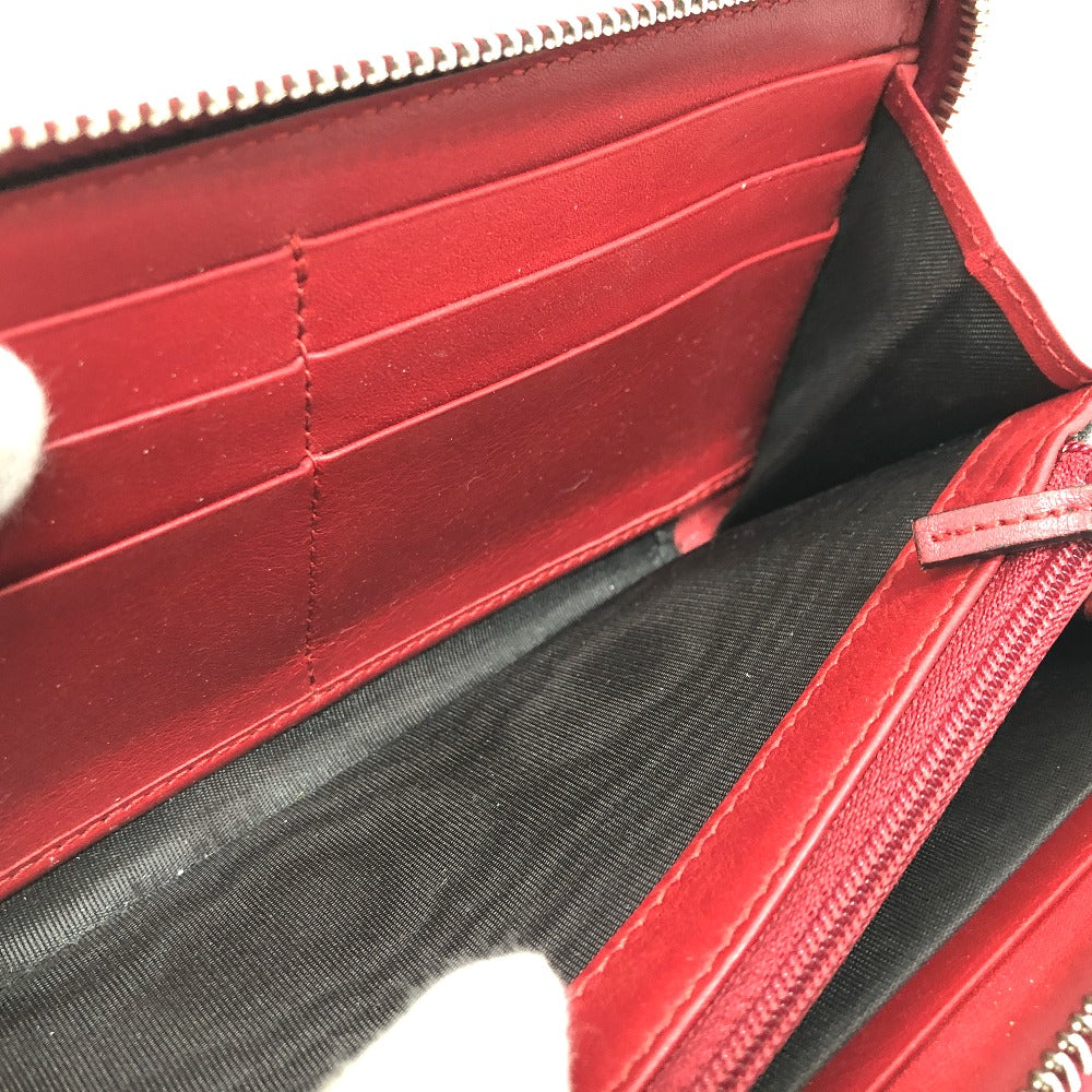 GUCCI Long Wallet Purse 410102 GG Supreme Canvas Red x brown GG Supreme