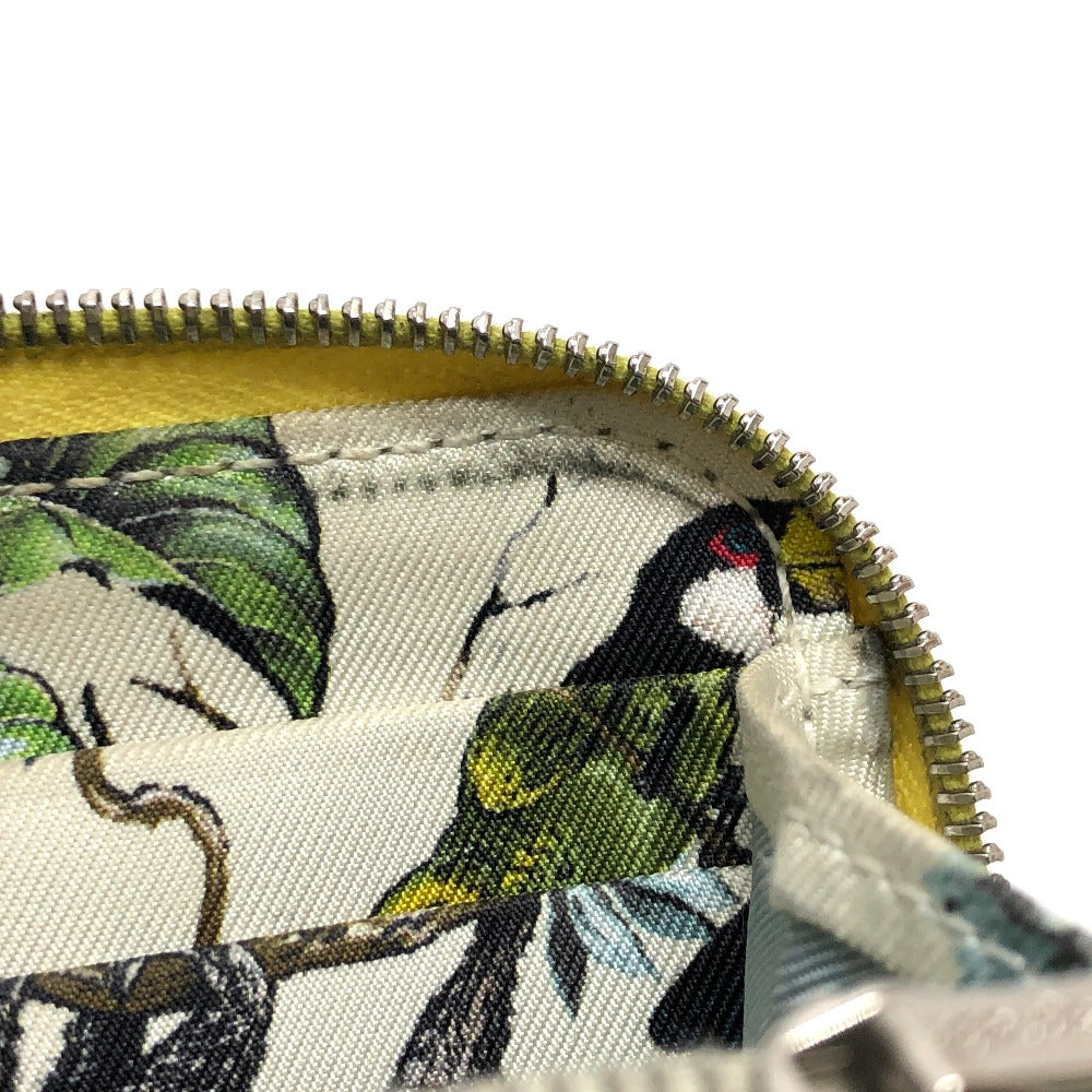 HERMES Folded wallet Epsom Multicolor/Silver Metal Azap compact Women Used Authentic