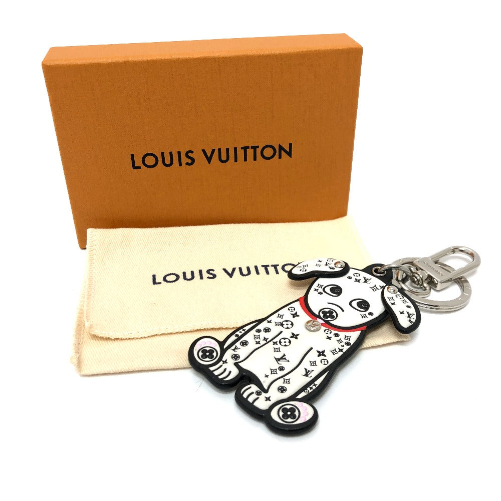 LOUIS VUITTON Bag charm M00746 leather White x black Portocle Dalmatian unisex(Unisex) Used Authentic