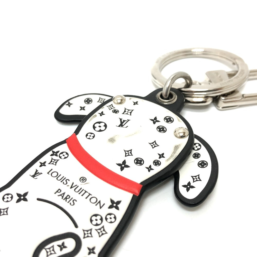 LOUIS VUITTON Bag charm M00746 leather White x black Portocle Dalmatian unisex(Unisex) Used Authentic