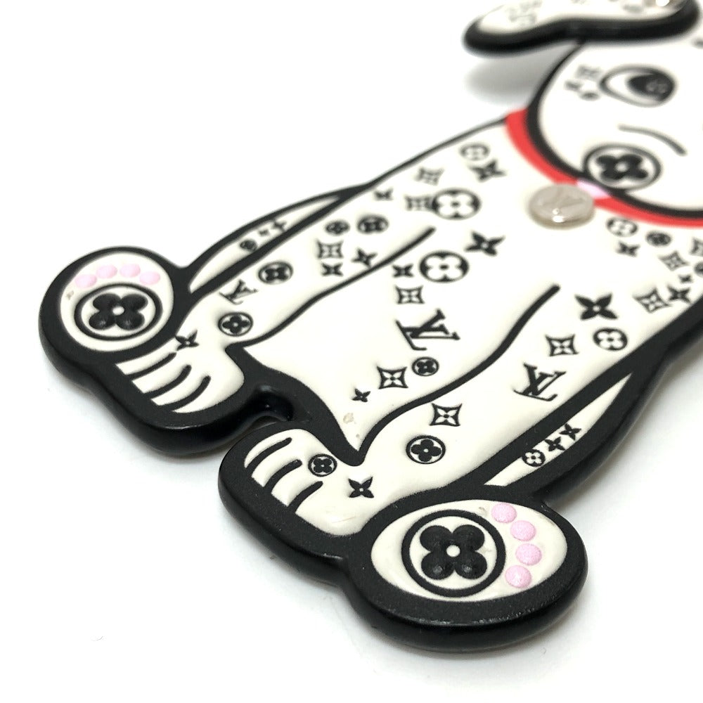 LOUIS VUITTON Bag charm M00746 leather White x black Portocle Dalmatian unisex(Unisex) Used Authentic