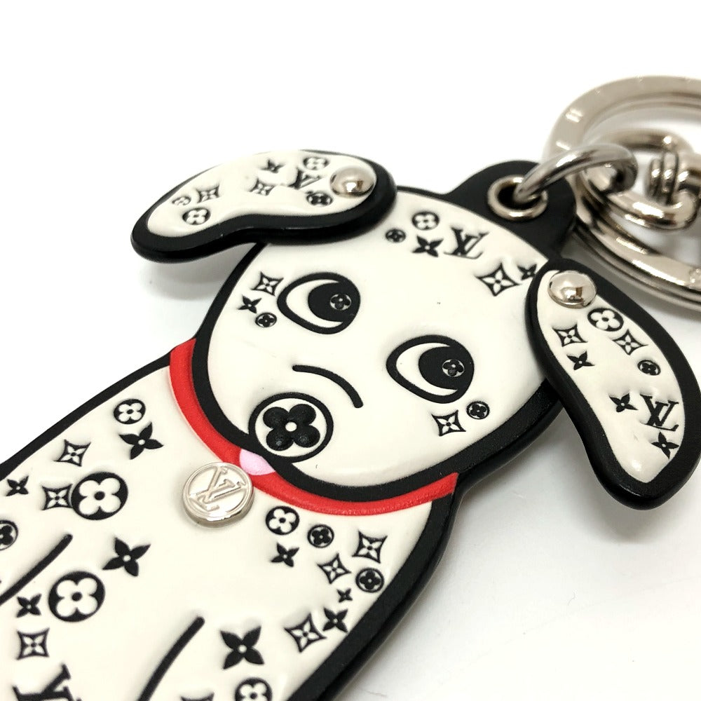 LOUIS VUITTON Bag charm M00746 leather White x black Portocle Dalmatian unisex(Unisex) Used Authentic
