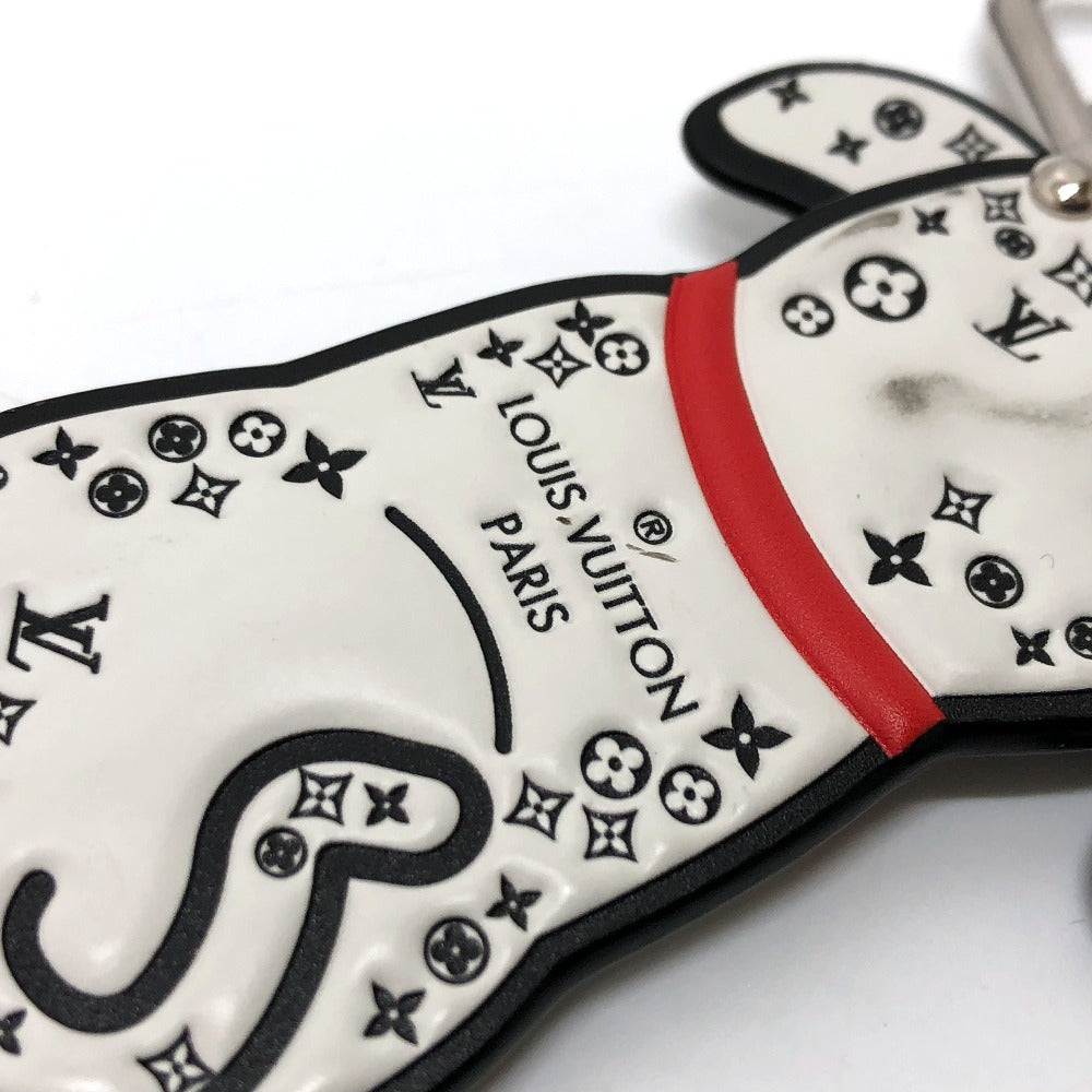LOUIS VUITTON Bag charm M00746 leather White x black Portocle Dalmatian unisex(Unisex) Used Authentic