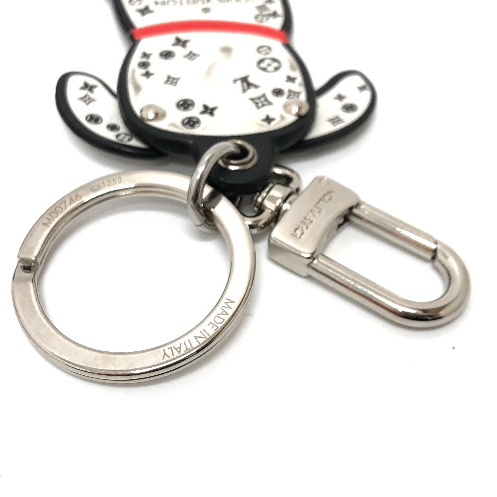 LOUIS VUITTON Bag charm M00746 leather White x black Portocle Dalmatian unisex(Unisex) Used Authentic