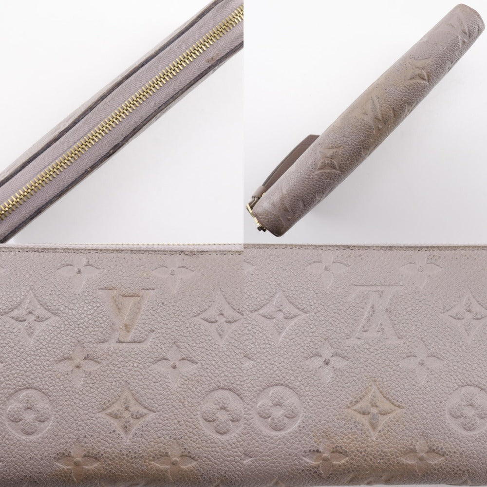 LOUIS VUITTON Long Wallet Purse M69034 Monogram Ann Platt gray Zippy wallet