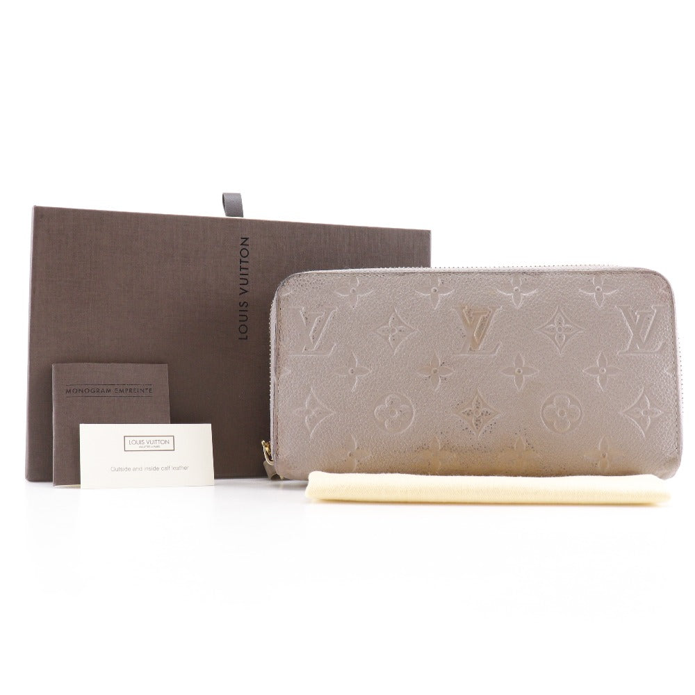 LOUIS VUITTON Long Wallet Purse M69034 Monogram Ann Platt gray Zippy wallet