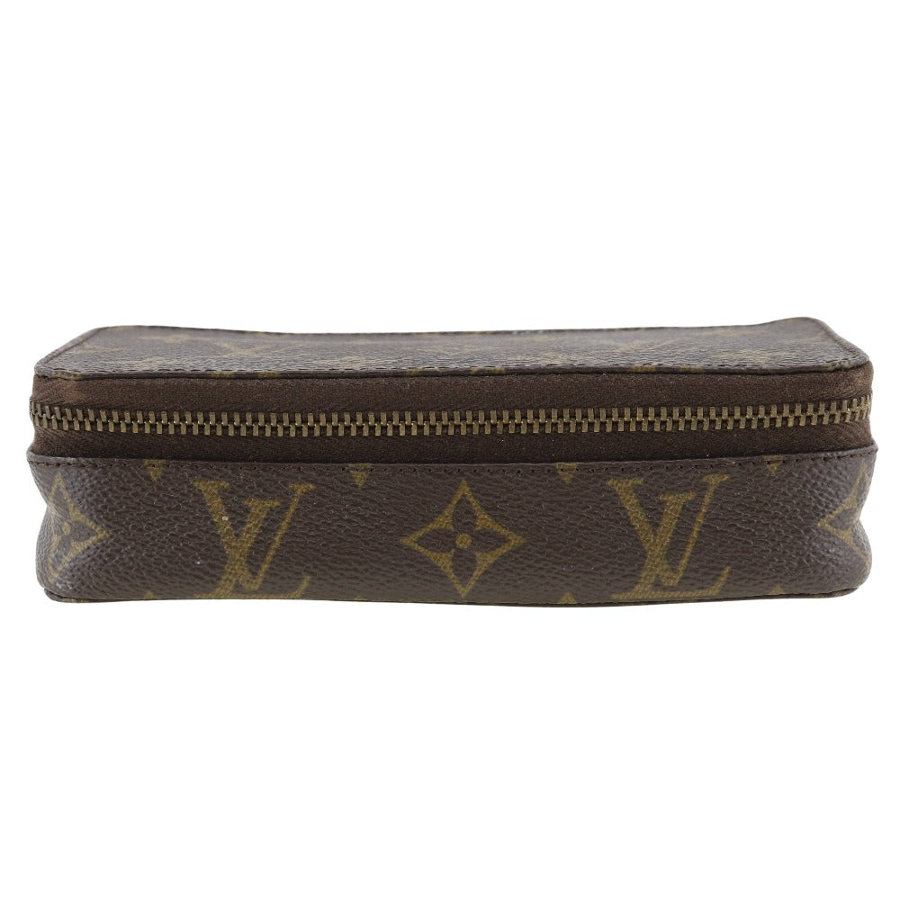 LOUIS VUITTON Pouch M47352 Monogram canvas Brown Jewelry case posh monte carlo