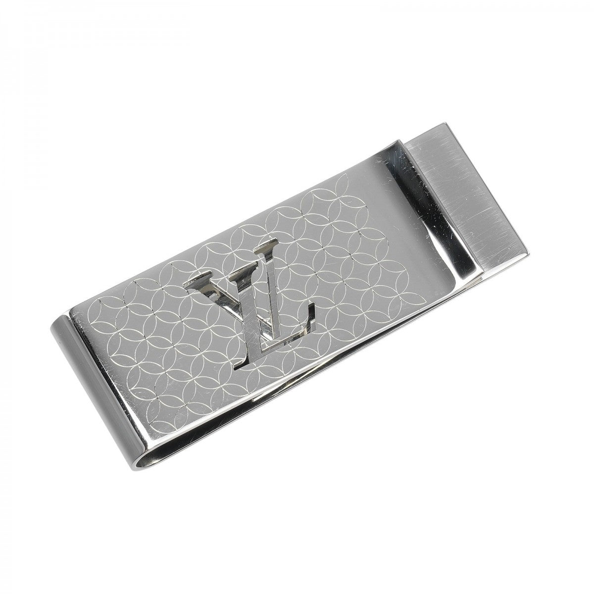 LOUIS VUITTON Money clip M65041 metal Silver Bill Clip Champs Elysées