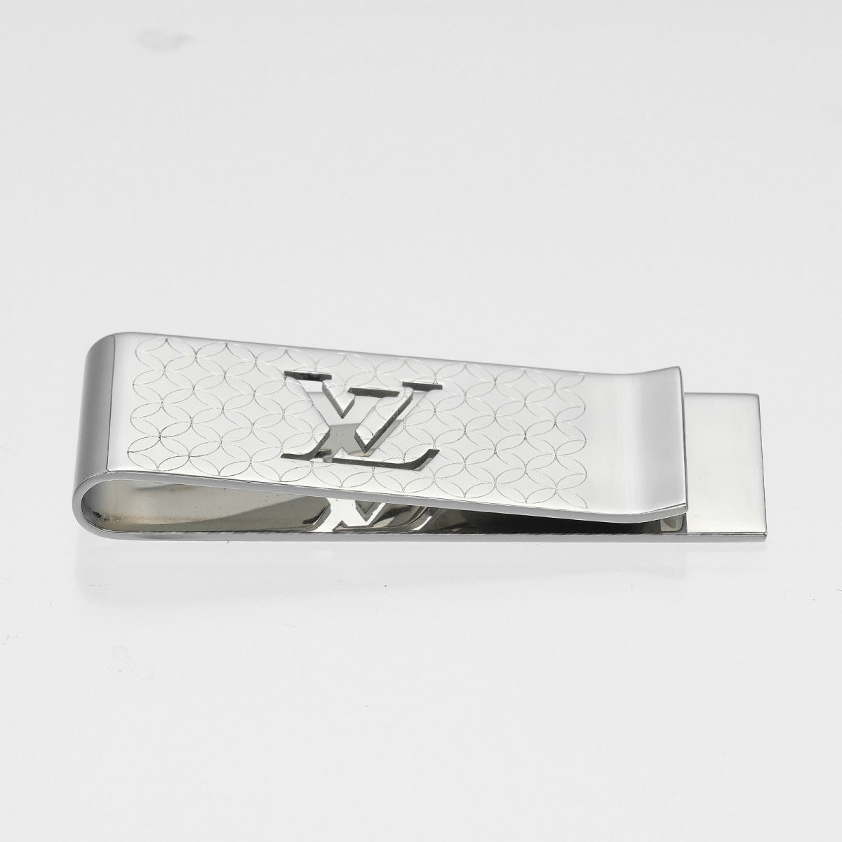 LOUIS VUITTON Money clip M65041 metal Silver Bill Clip Champs Elysées