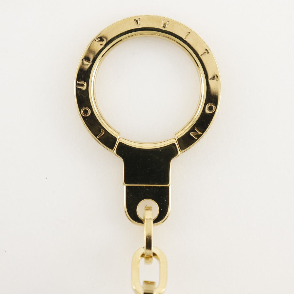 LOUIS VUITTON charm M51911 Monogram Multicolor, Plated Gold White key ring With light Astropill Women Used Authentic