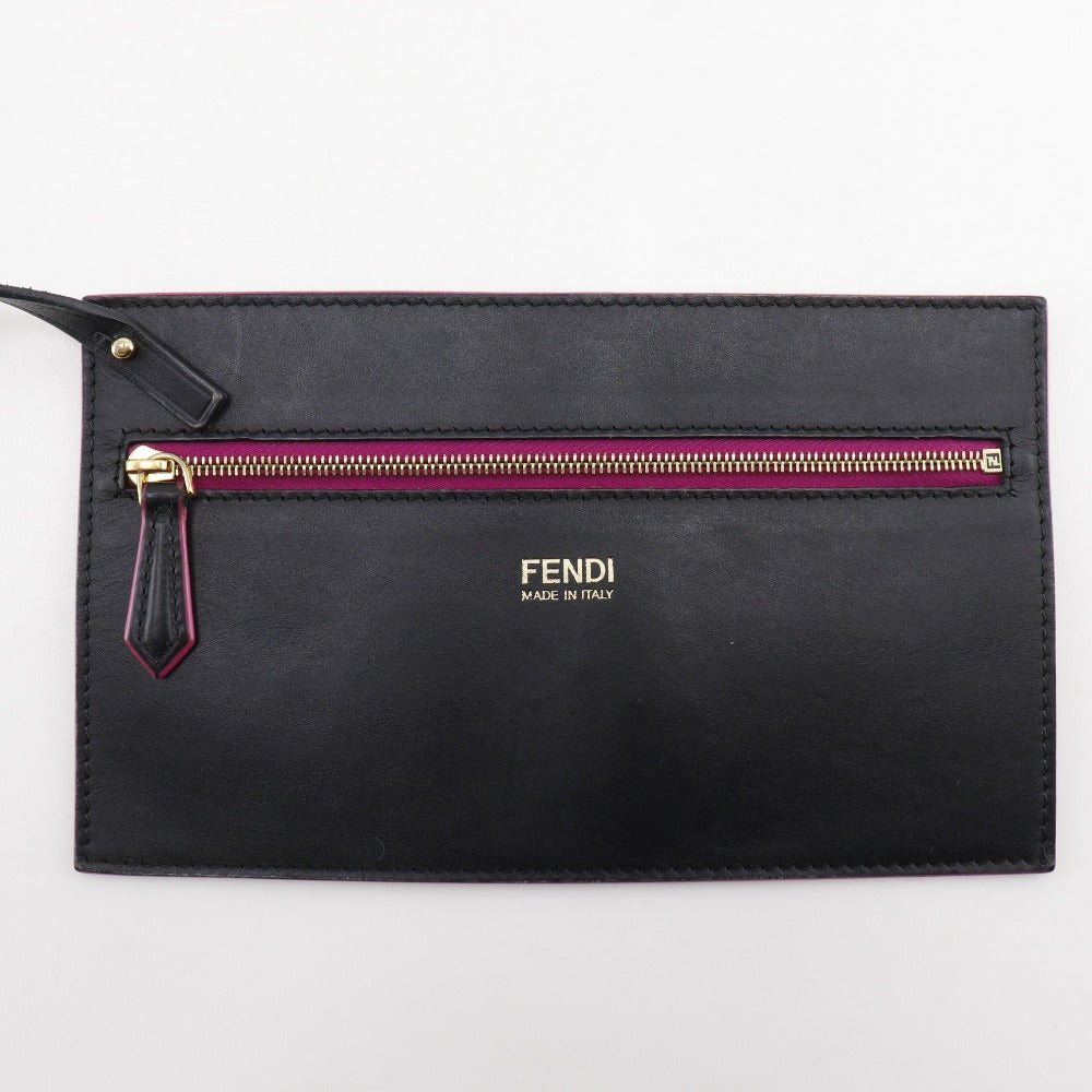 FENDI Handbag 8BH252 Nylon canvas Brown pink Pecan Pattern Tote Bag