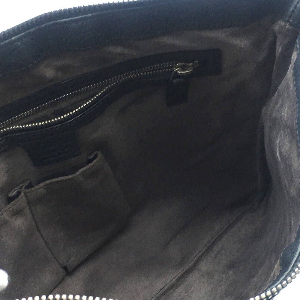 GUCCI Shoulder Bag 233329 leather Dark gray type No Gusset All Leather Leather Business A4 document storage