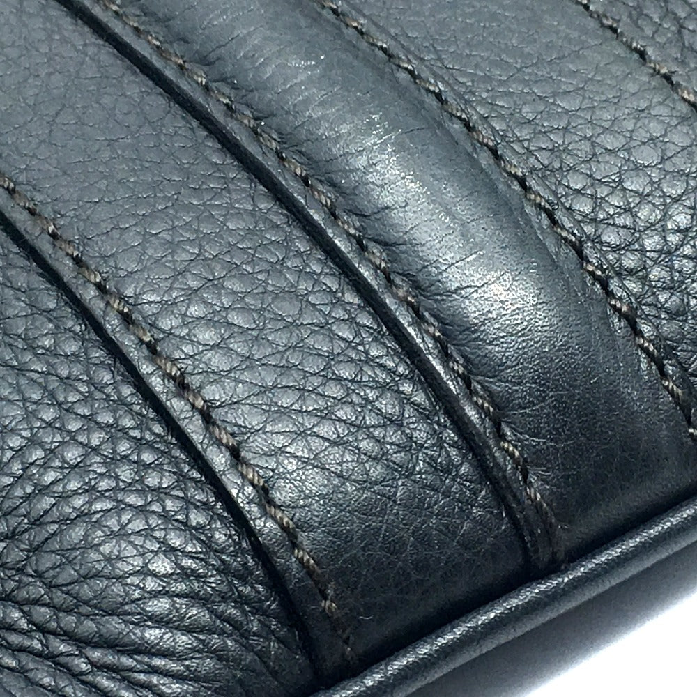 GUCCI Shoulder Bag 233329 leather Dark gray type No Gusset All Leather Leather Business A4 document storage