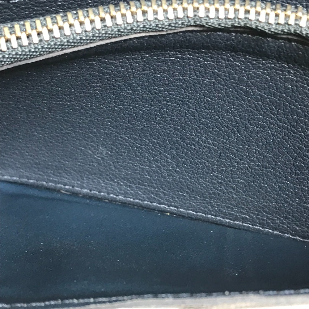 LOUIS VUITTON Long Wallet Purse M58818 Taurillon Clemence Navy Portefeuille Blaza mens Used Authentic