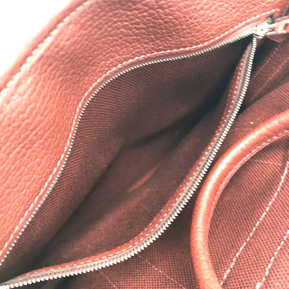 HERMES Tote Bag Canvas / leather Bordeaux Petite lettuce Women Used Authentic