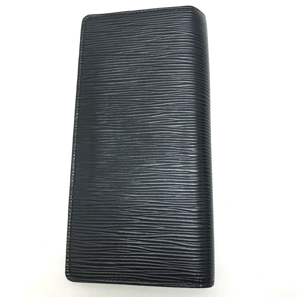 LOUIS VUITTON Long Wallet Purse M60615 Epi Leather Navy Epi Portefeuille Brazza mens Used Authentic